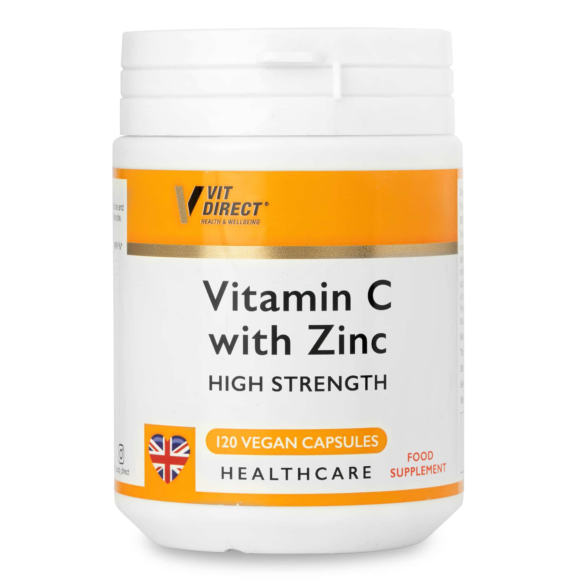 Vitamin C with Zinc (High Strength) Supplements Direct