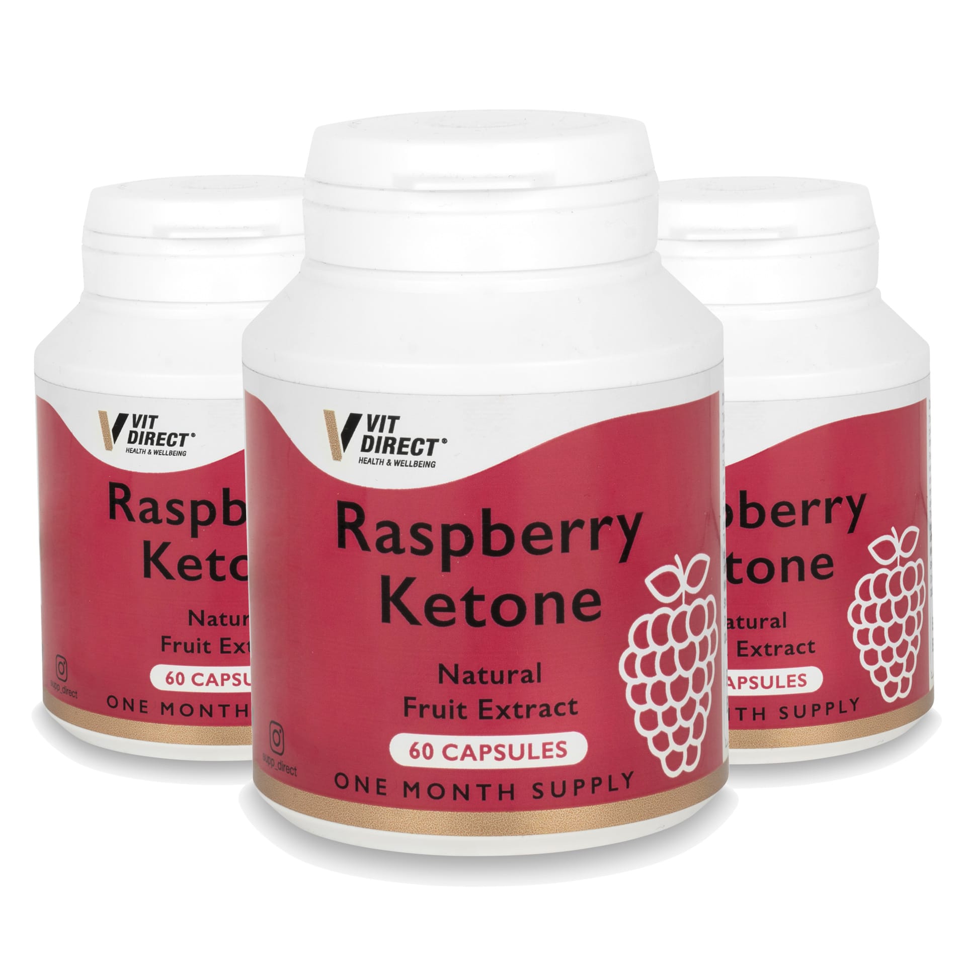 Raspberry Ketone Capsules 3 Pack Supplements Direct